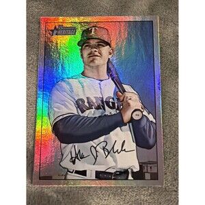 2007 Bowman Heritage - Hank Blalock #12 Rainbow Foil